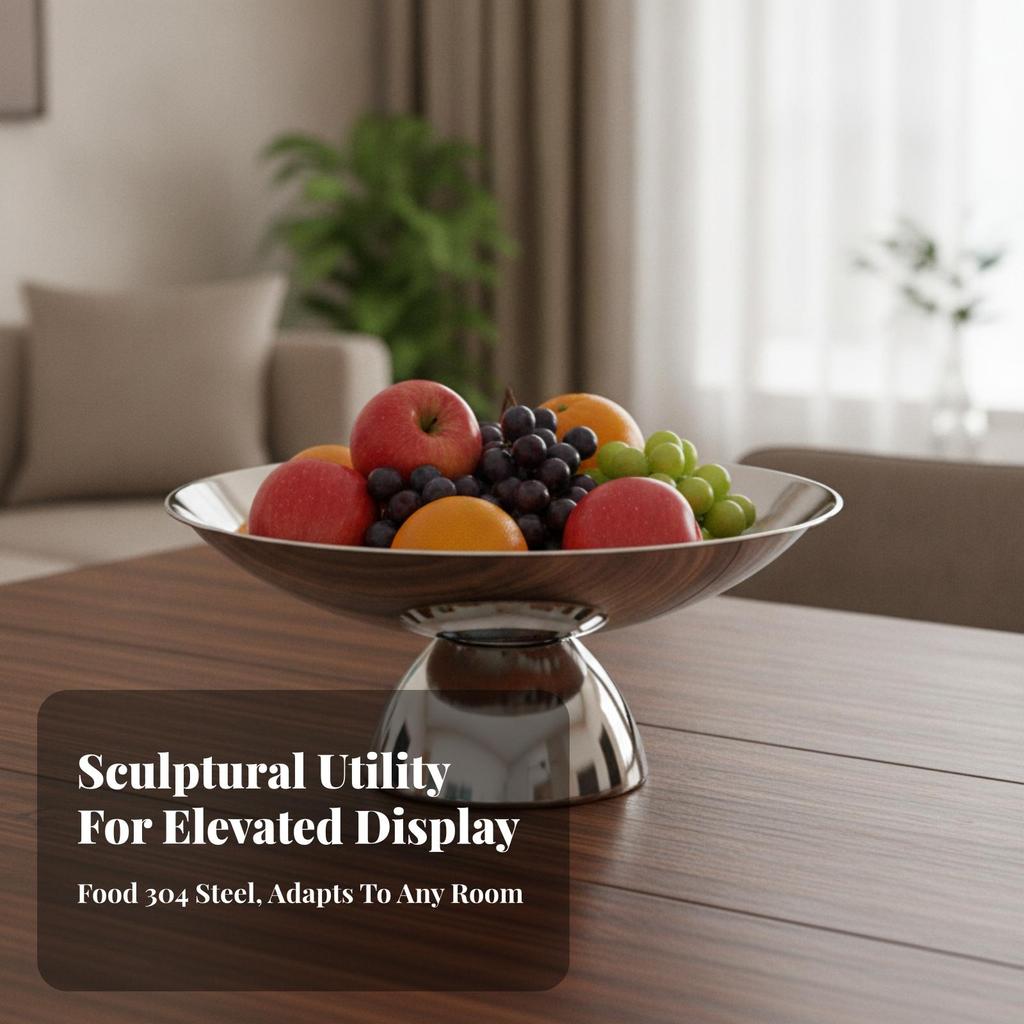 Pedestal Bowl Versatile Fruit with Base Sturdy for Dining Table