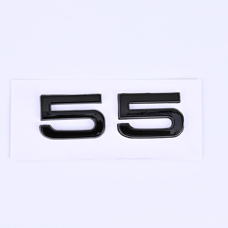30 35 40 45 50 55 rear trunk displacement number mark car stickers for 136a A4L A5 Q357 A8L refit labels fender side digitala136