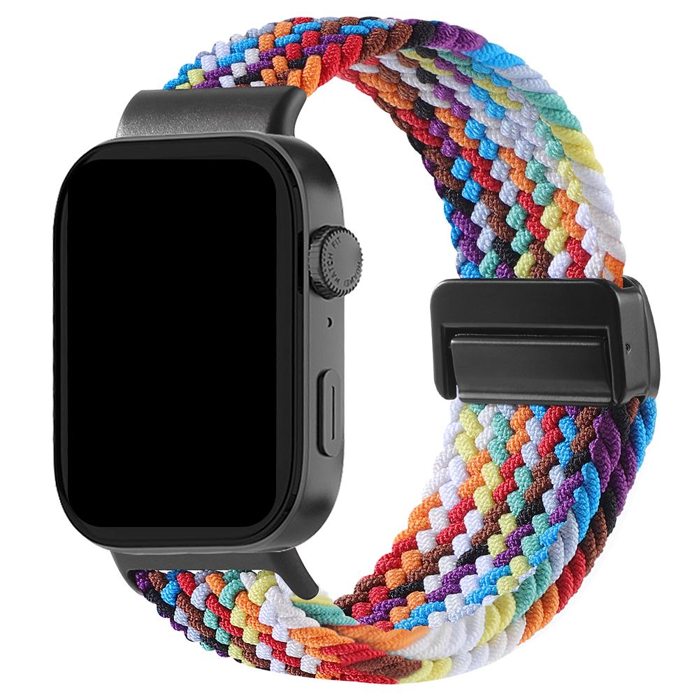 Nylon gewebtes Magnetverschlussband passend für Huawei Watch Fit 4pro/4/3 einfarbig und farbiges Ersatzband