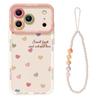 Color love applies to Apple 17pro silicone 16max lanyard 15iphone14 soft 13 spring 12 mobile phone case