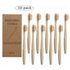 10PCS Toothbrushes Soft Bristle Remove Surface Stains Comfortable Grasp Toothbrushes Set for Children Beige Yellow