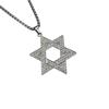 Hip Hexagram Titanium Steel Pendant Necklace Tide Chain Cool Mesh Sweater Chain Accessories