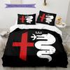 Alpha Romeo Pattern Bedding,Quilt Set Quilt Cover Pillowcase Home Birthday Gift (1 * Duvet Cover + 2 * Pillowcase, Without Core)