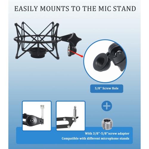 TLM 103 Shock Mount - Microphone Mount for SUUNTOKS Neumann TLM 103 M147 Condenser Microphone, Black