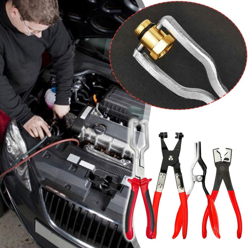 Kit Fascette per Tubi 4pz/Set, Sgancio Linea Carburante, Pinze Sgancio Elettrico per Veicoli, Set di Attrezzi Pinze Rimuovi Tubi