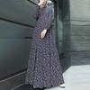 Middle Eastern Muslim Casual Polka Dot Long Sleeve Pullover Dress