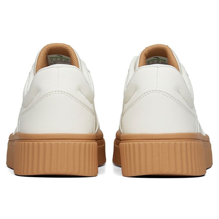 Anta Lifestylová série Plátěné boty Odolné proti opotřebení Tlumení nárazů Nízké Skate boty Pánské tenisky Světle béžová 912228005-6