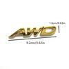 3D Metalowe Litery AWD Logo Emblemat Bagażnika Samochodu Odznaka Błotnika Naklejka Akcesoria