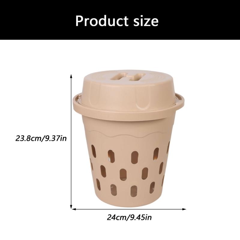 Outdoor Inground Worm Tower Large Capacity Composting Pail With Lid Nutrient For Raised Beds Garden Soil Accessories