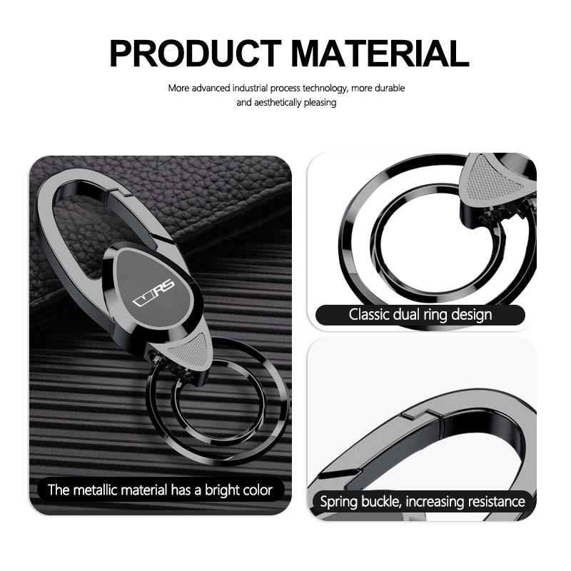 Metal Keychain Key Pendant Keyring Auto Accessories For Skoda Fabia 1 2 Octavia A7 RS Superb Rapid Yeti Karoq Vision Fscx84