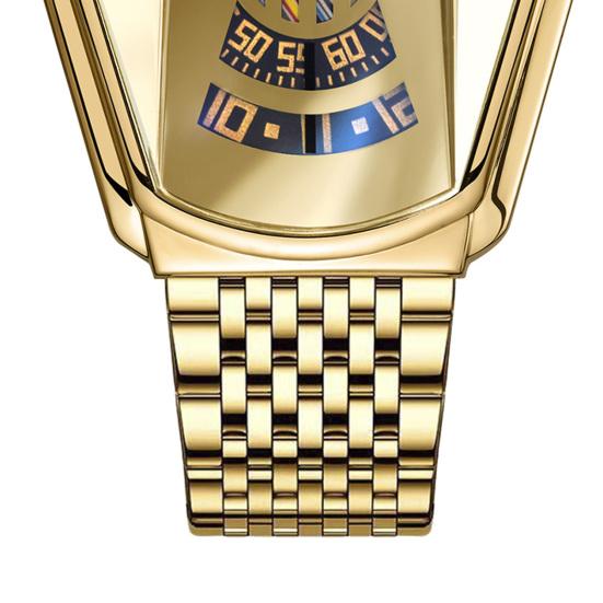 Quartz Watch Waterproof All-match Trendy Stainless Steel Cool Men Quartz Wrist Watch for Business Party