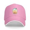 New Cute Happy Kawaii Bubble Tea Cap Casual Baseball Caps Adjustable Hat Summer Unisex Baseball Hats Customizable Polychromatic