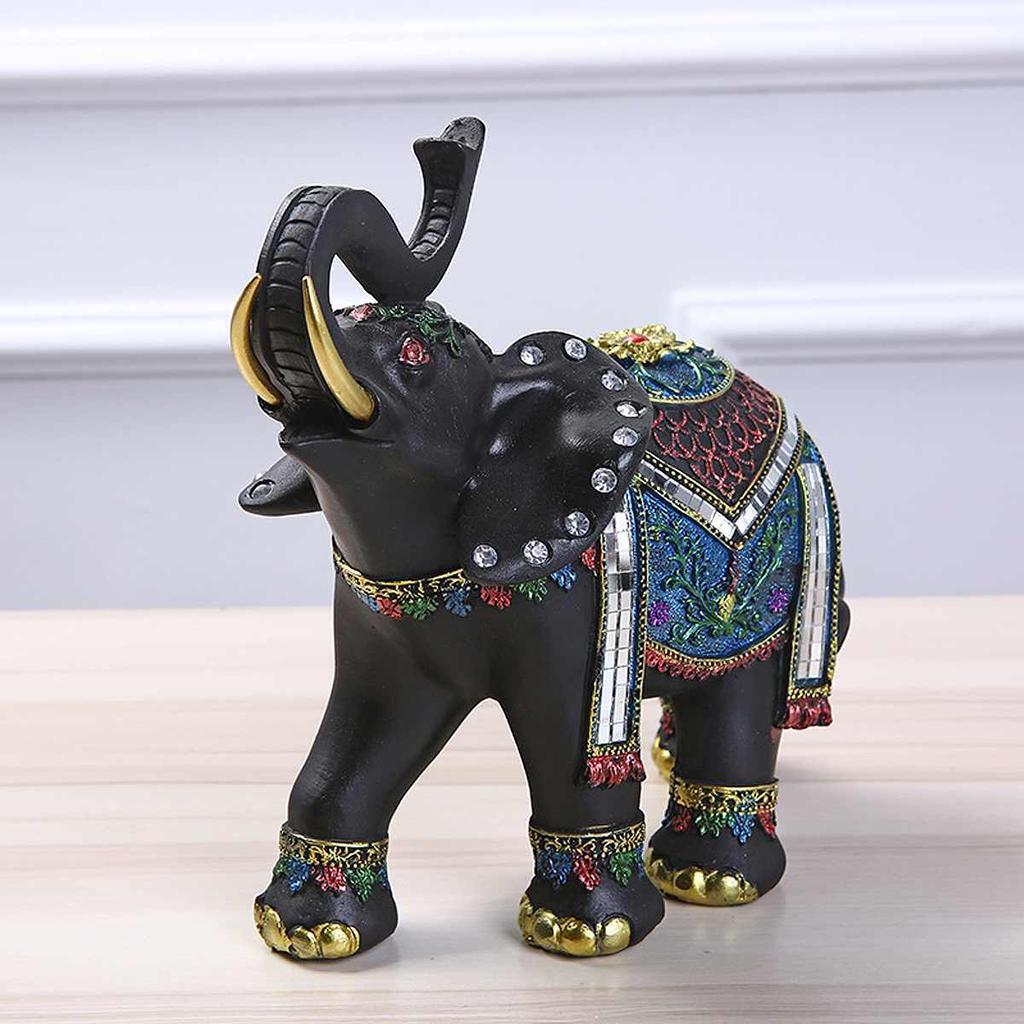 1Pcs Elephant Resin Home Decoration Right or Left Home Decor Figurines Art Crafts for Home