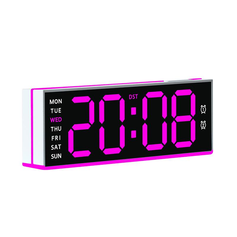Large LED Multifunctional Electronic Clock with Special Ambient Light for Living Room