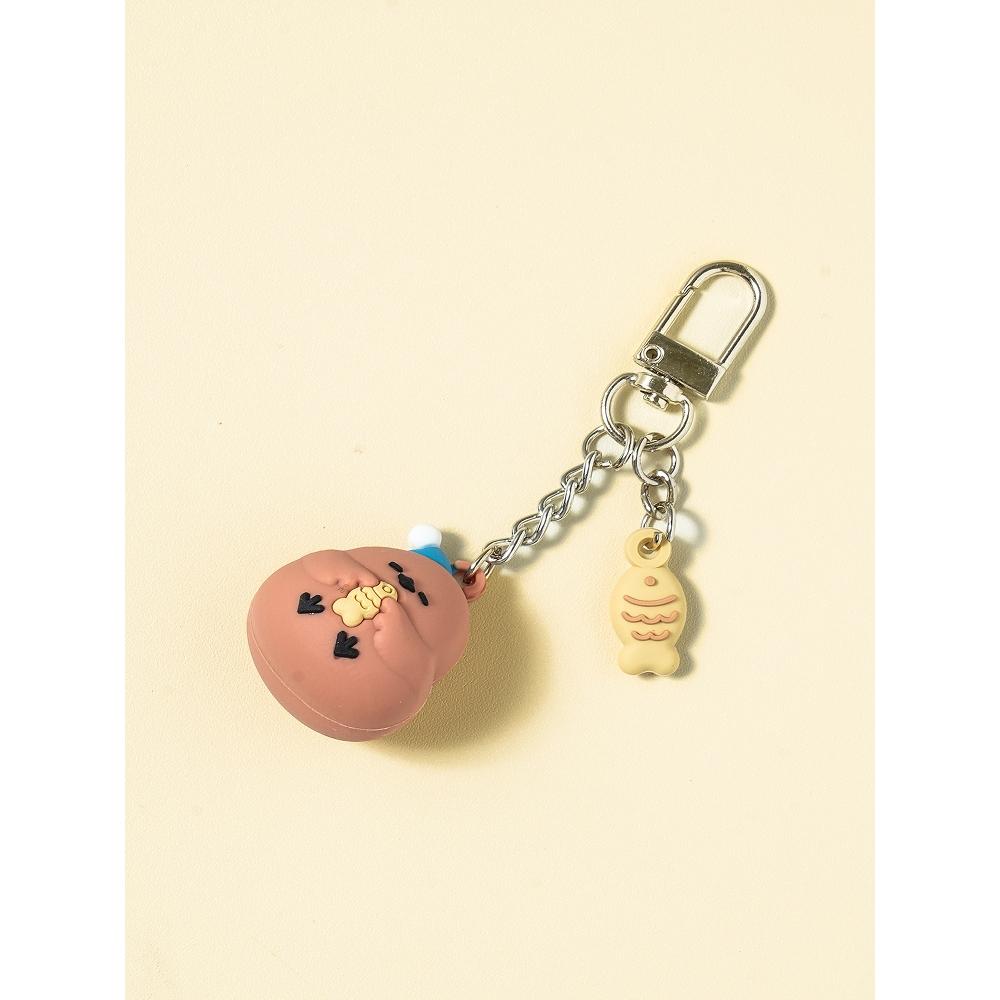 

Daiso Winter Together 3d Keyring Brown