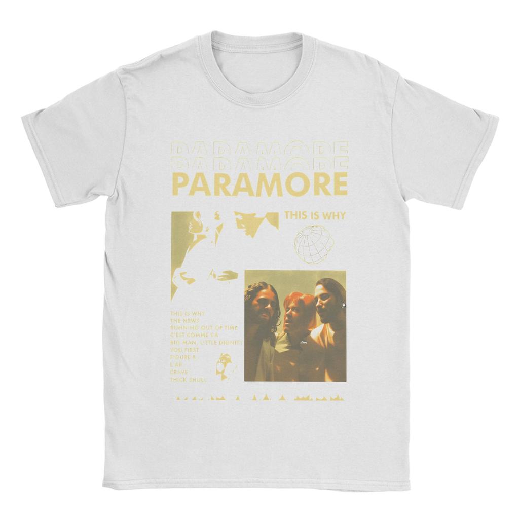 Paramore Band TShirt for Men  Casual Cotton Tees Crew Neck Short Sleeve T Shirt Plus Size Tops