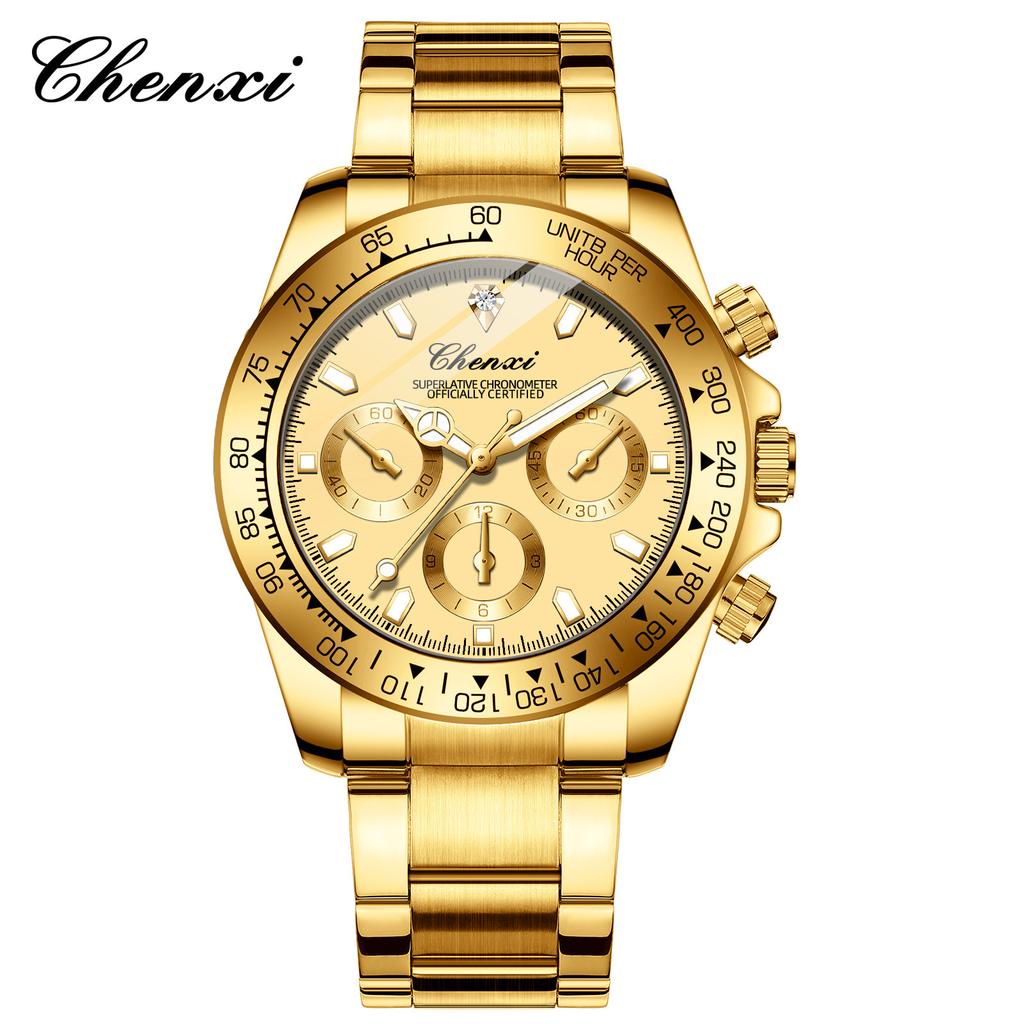 Dawn Gold Watch Men'S Watch Men'S Business Watch Luminous Waterproof Quartz Watch