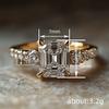 Women's Cutting Synthetic Zircon Ring, Simple and Stylish Design, Suitable for Daily Wear and Gift Giving