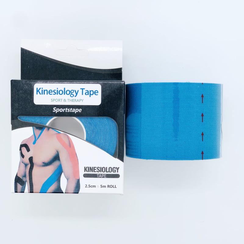 Pre-cut Elastic Muscle & Kinesiology Tape for Lifting, Sports, and Fitness - Includes Knee Pads for Basketball