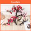 Synthetic Flower Bonsai Meihua Tree With Silk Blossom For Living Space And Studio Use