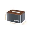 Desktop Tissue Case Wood Grain Napkin Holder Organizer for Bathroom Toilet Car Table Storage Paper Tissue Box Dispenser