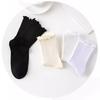 Cotton Women Ruffle Socks Solid Color JK Sock Kawaii Lolita Ankle Short