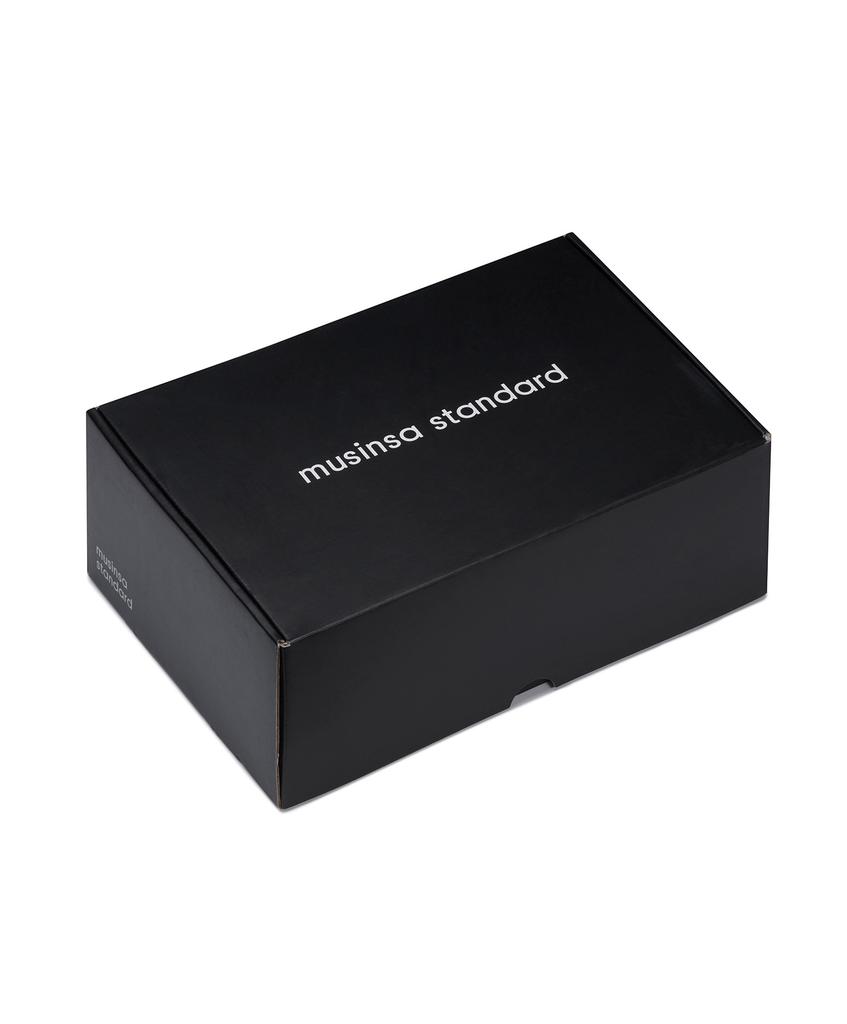 Musinsa Standard Leather Court Sneakers [Black]