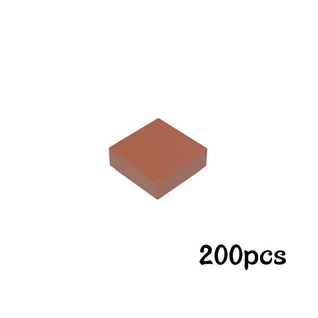 200Pcs 1x1 Flat Tile Smooth Building Blocks Bulk Add-Ons MY OWN CREATION Blocks 3070 Particles Construction Fitting Brand Kid Playthings