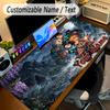 Großes Mauspaddämonenjäger Benutzerdefinierter Name Text Personalisierte Schreibtischmatte Rutschfeste Gaming-Matte