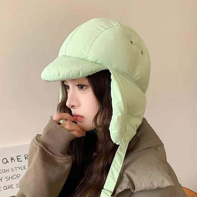 Winter Plush Fisherman's Hat, Children's Japanese Mongolian Hat, Ear Protector, Bald Head Hat, Warm and Plush Thickened Cute Pile Hat