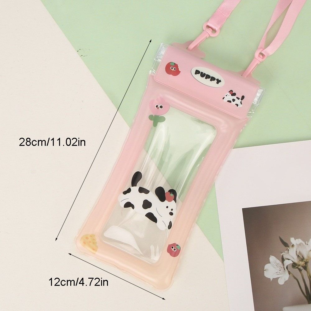 Transparent Hanging Neck Phone Bag PVC Floating Phone Dry Cover Mobile Phone Pouch Diving