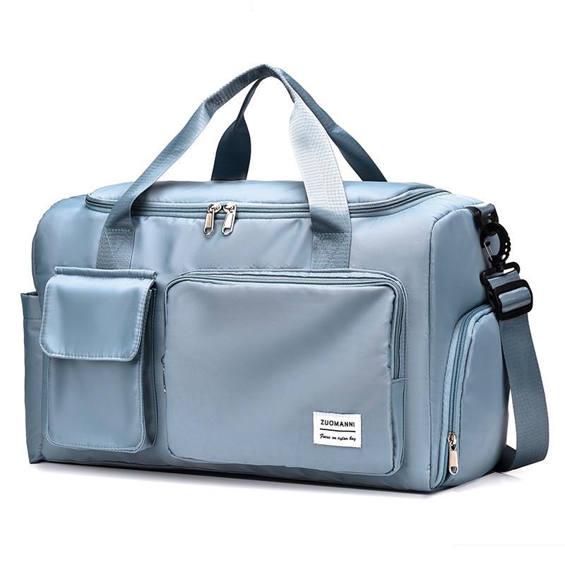 Ielgy Large-Capacity Short-Distance Travel Bag Dry Wet Separation Belt Shoe Position Sports Gym Bag Leisure Student Luggage Bag