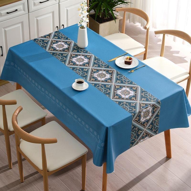 Nordic Minimalist Table Mat Household Coffee Tablecloth Pvc Tablecloth  Waterproof Oil Proof Instagram Style Tablecloth
