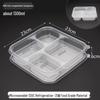 Sweet & Elegant Disposable 4-Compartment Food Container