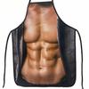 Creative Funny Character Print Waterproof Apron For Kitchen Cooking Home Use