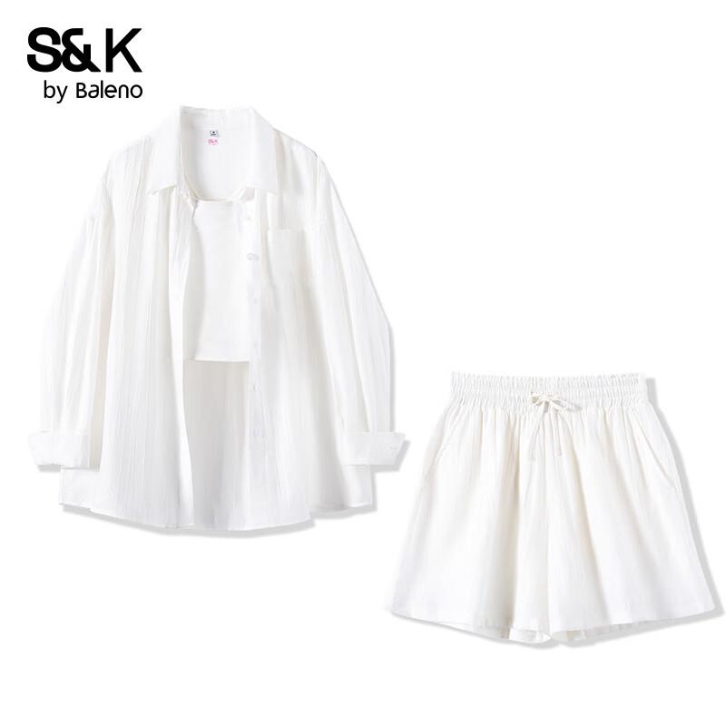 

Baleno S&K Women s Lightweight Ice Silk Sunscreen Two-Piece Set L