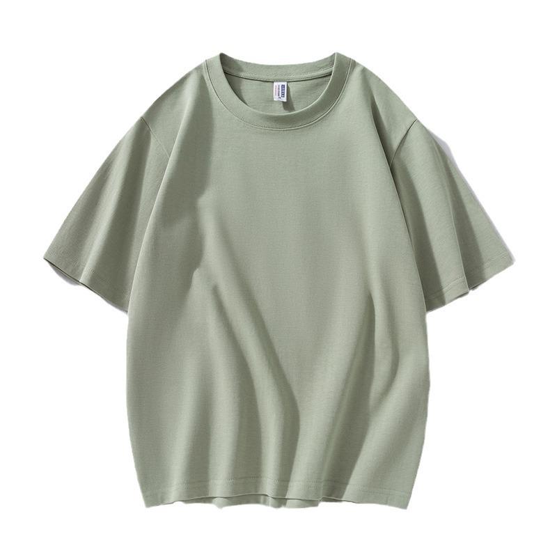 Unisex Antibacterial Cotton Double Yarn T-Shirt - 280g, Short-Sleeve, Loose Fit