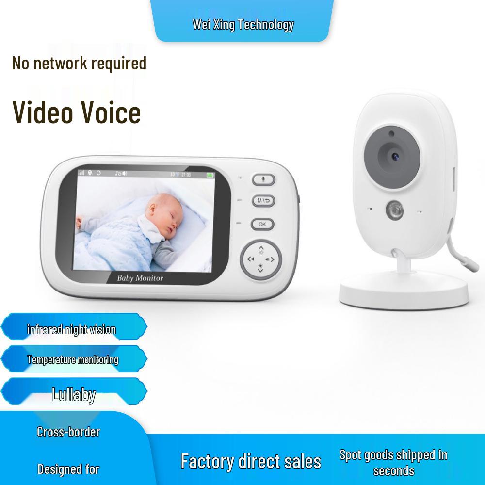 3.5 Baby Monitor with Voice Intercom & Lullaby Feature ABM600