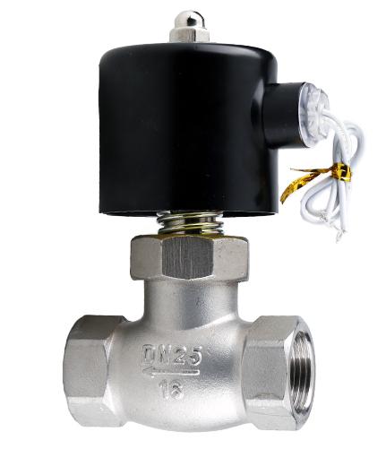-5 To 180 C 24V 220V 1/2" 3/4" -2" BSPT Female Solenoid Valve 304 Stainless Steel Water Gas Oil