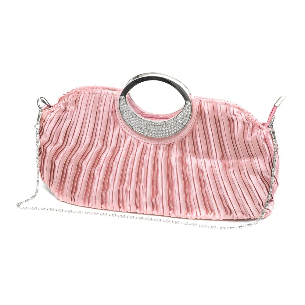 

MOMOMOKA Metal Hand Clutch AK0004 Pink [Azumi Shoji]