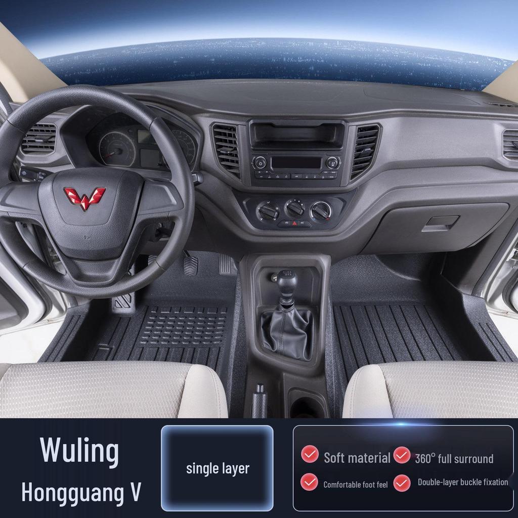 Covorașe Auto TPE Acoperire Completă pentru Wuling Hongguang V - Accesorii Durabile pentru Cabină și Portbagaj
