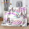 Cartoon Cute Unicorn Soft Plush Blanket,Children's Flannel Blanket Throw Blanket for Living Room Bedroom Bed Sofa Picnic Cover