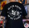 PECORA NERA DELLA MIA FAMIGLIA Stampa Scheletro T-Shirt Unisex da Uomo
