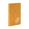 Louis Vuitton Pocket Organizer Monogram Heritage Coated Canvas Wallet Women's Saffron Yellow M26842