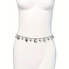 European & American Cross-Border Jewelry Hip Hop Peach Heart Pant Chain - Single Layer Fashion Streetwear Accessory.