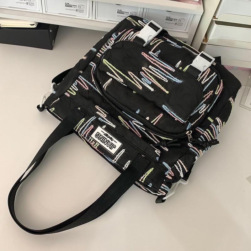 Children's Schoolbags Elementary School Girls Junior High School Students Cute Girl Striped Backpack