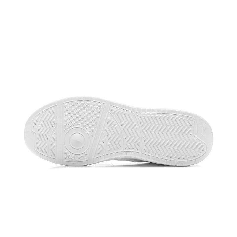 Li Ning Sycee Rutschfest Dämpfung Abriebfest Niedrig geschnittene Skateboard-Schuhe Damen Weiß Rot AGCV144-4