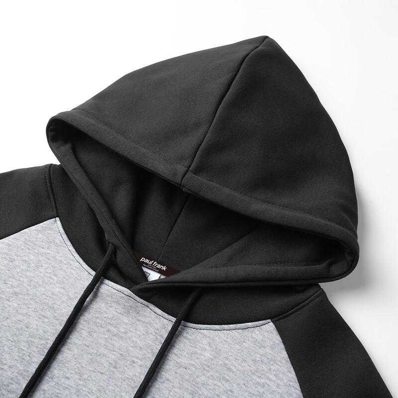 Paul Frank Men's Winter Warm Raglan Patchwork Sweatshirt