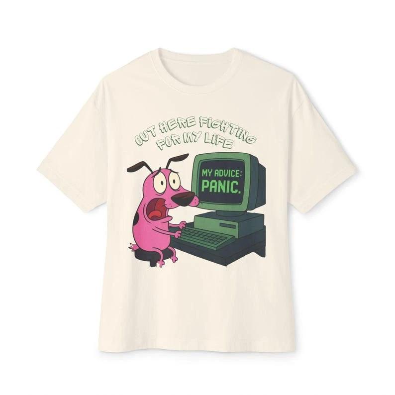 Courage the Cowardly Dog T-Shirt | Cartoon Network Character Tee 3XL
