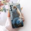 Transparent Cover For Oppo Reno5 5G Case CPH2145 Cute Cat Fashion Butterfly Funny Painted Casing PEGM00 PEGT00
